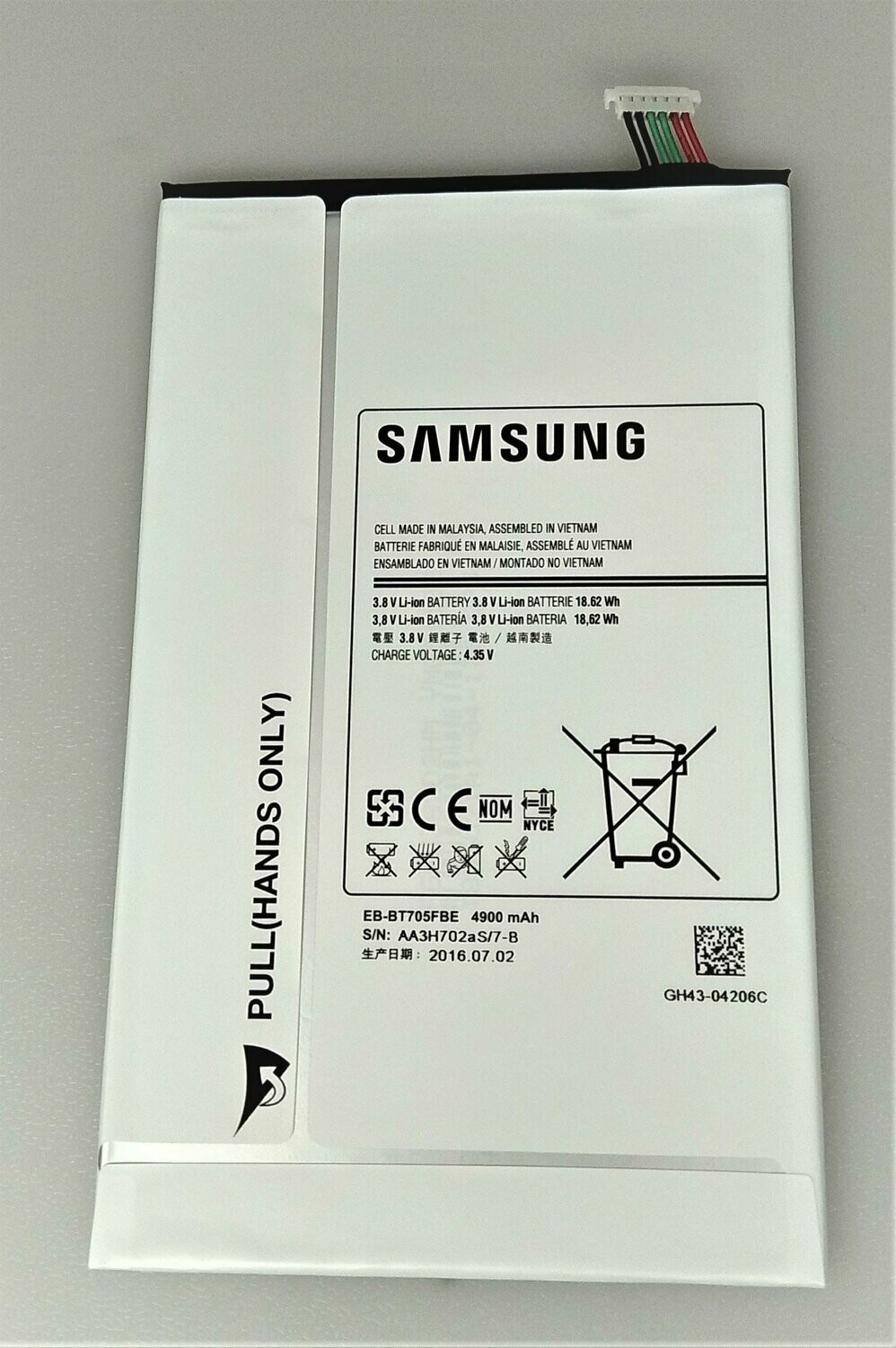 Bateria Samsung Galaxy Tab S (8.4) SM-T700/705  GH43-04206C