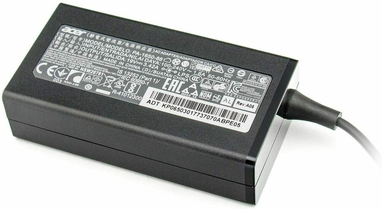 Cargador Original Acer Aspire 19V 3.42A 65W 5.5mm * 1.7mm KP.06503.017 , PA-1650-86 , KP.06503.019 Cargador Original Acer Aspire 19V 3.42A 65W 5.5mm * 1.7mm KP.06503.017 , PA-1650-86 , KP.06503.019