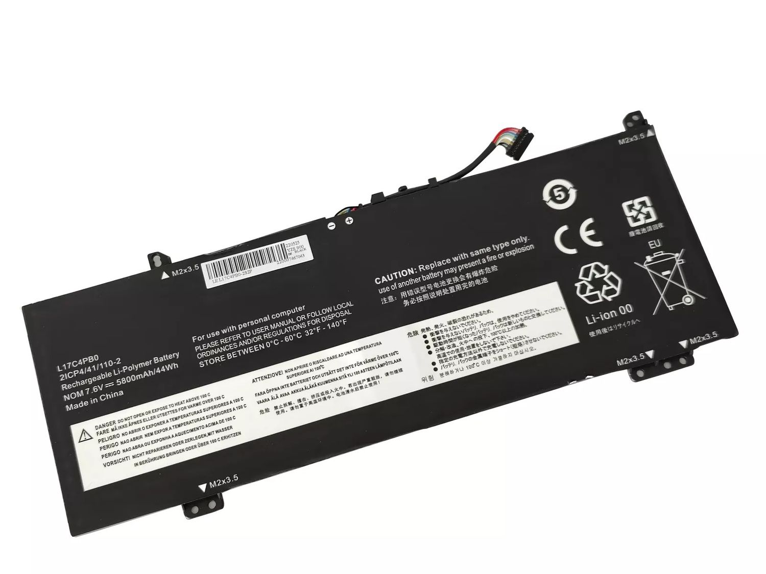 Bateria Lenovo Flex 6-14 IdeaPad 530s-14IKB 7.68V 5.800Ah 45Wh , L17C4PB0 , L17M4PB0 , 5B10Q16067 Bateria Lenovo Flex 6-14 IdeaPad 530s-14IKB 7.68V 5.800Ah 45Wh , L17C4PB0 , L17M4PB0 , 5B10Q16067