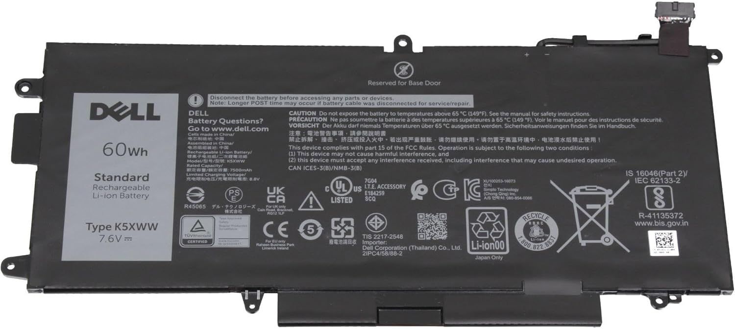 Bateria Original Dell Latitude E5289 5289 7389 series 7.6V 7500mAh 60Wh K5XWW , 725KY , N18GG