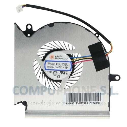 Ventilador CPU MSI GE63VR MS-16P1 GE73VR MS-17C1 PAAD06015SL-N384 Ventilador CPU MSI GE63VR MS-16P1 GE73VR MS-17C1 PAAD06015SL-N384
