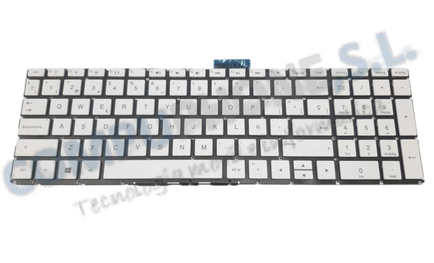 Teclado español  blanco   HP 15-BW 15-BS 15-BR , 15-RA Series 925009-071 , V162602FS1 SP , PK132045C17