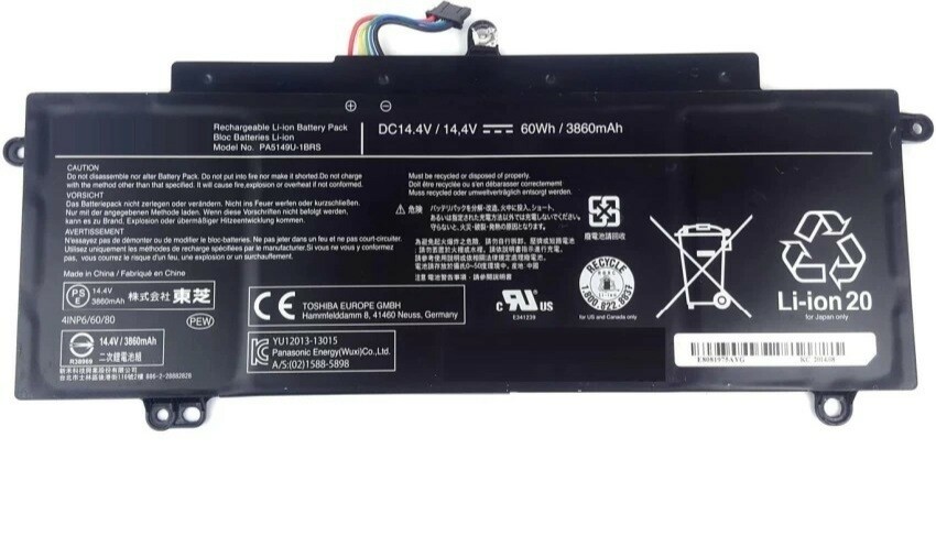 Bateria Toshiba Tecra Z40-A Series 14.4V 3860mAh 60Wh PA5149U-1BRS ,  P000589730