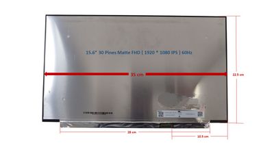 Pantalla 15.6" 30 Pines Mate FHD ( 1920 * 1080 ) N156HCA-EAB