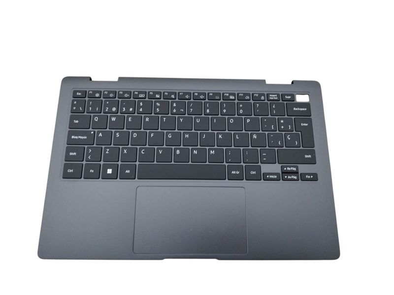 Cover Upper ( Cubierta Superior ) Gray + Teclado Español + Touchpad  Samsung Galaxy Book3 360 13" NP730QFG , NP730QFGK , BA97-12391H , GH81-27473A