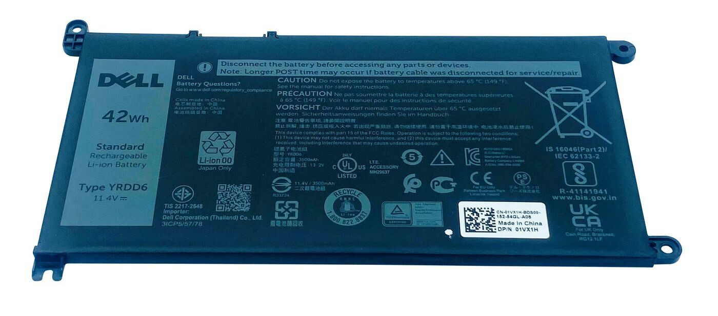 Bateria Original Dell 11.4V 42Wh YRDD6 , FDRHM , 0YRDD6 , 1VX1H , 01VX1H , FDRHM , YRDD2