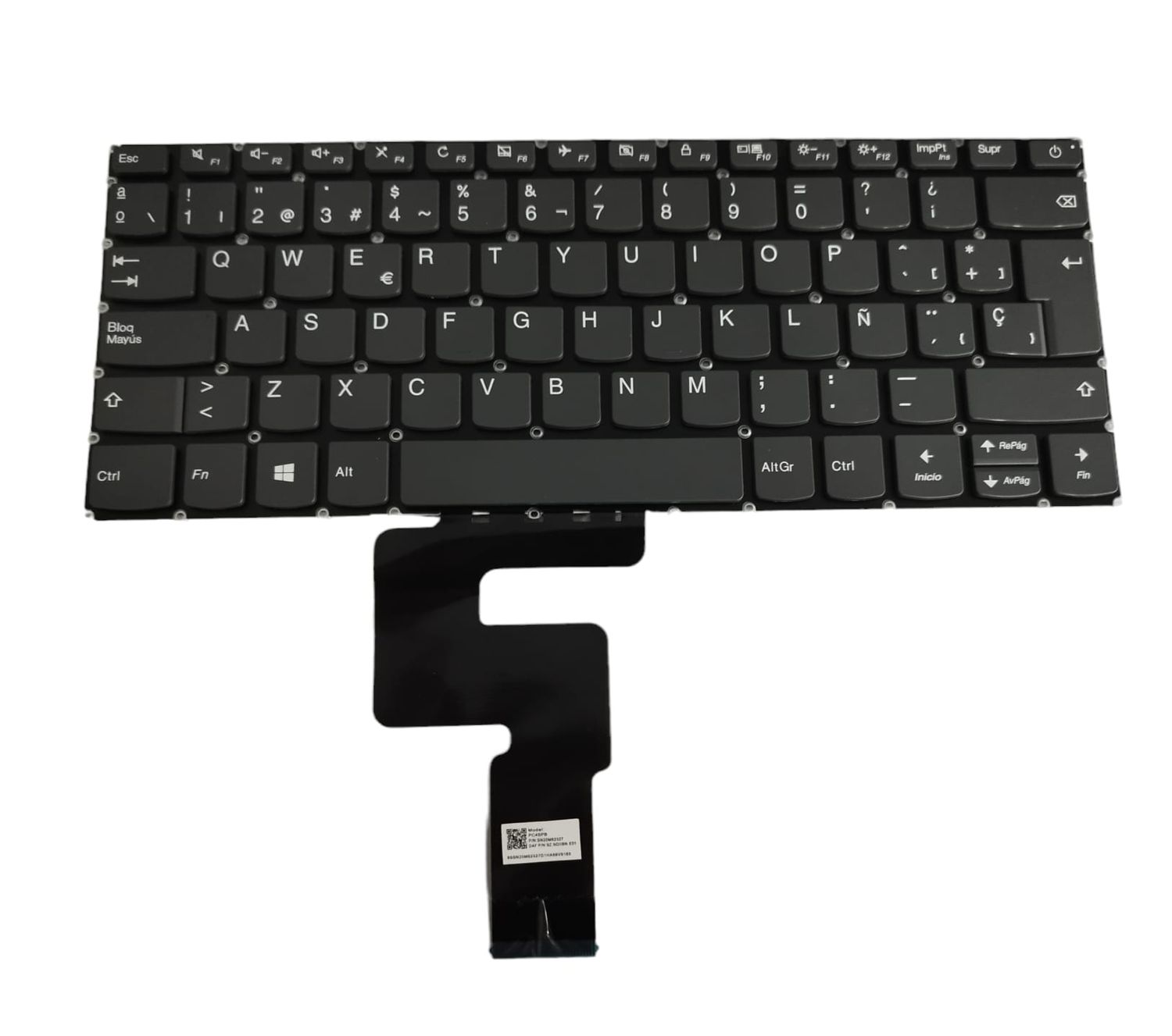 Teclado Español Gris (No backlight) Lenovo IdeaPad 520S-14IKB 520S-14ISK Teclado Español Gris (No backlight) Lenovo IdeaPad 520S-14IKB 520S-14ISK