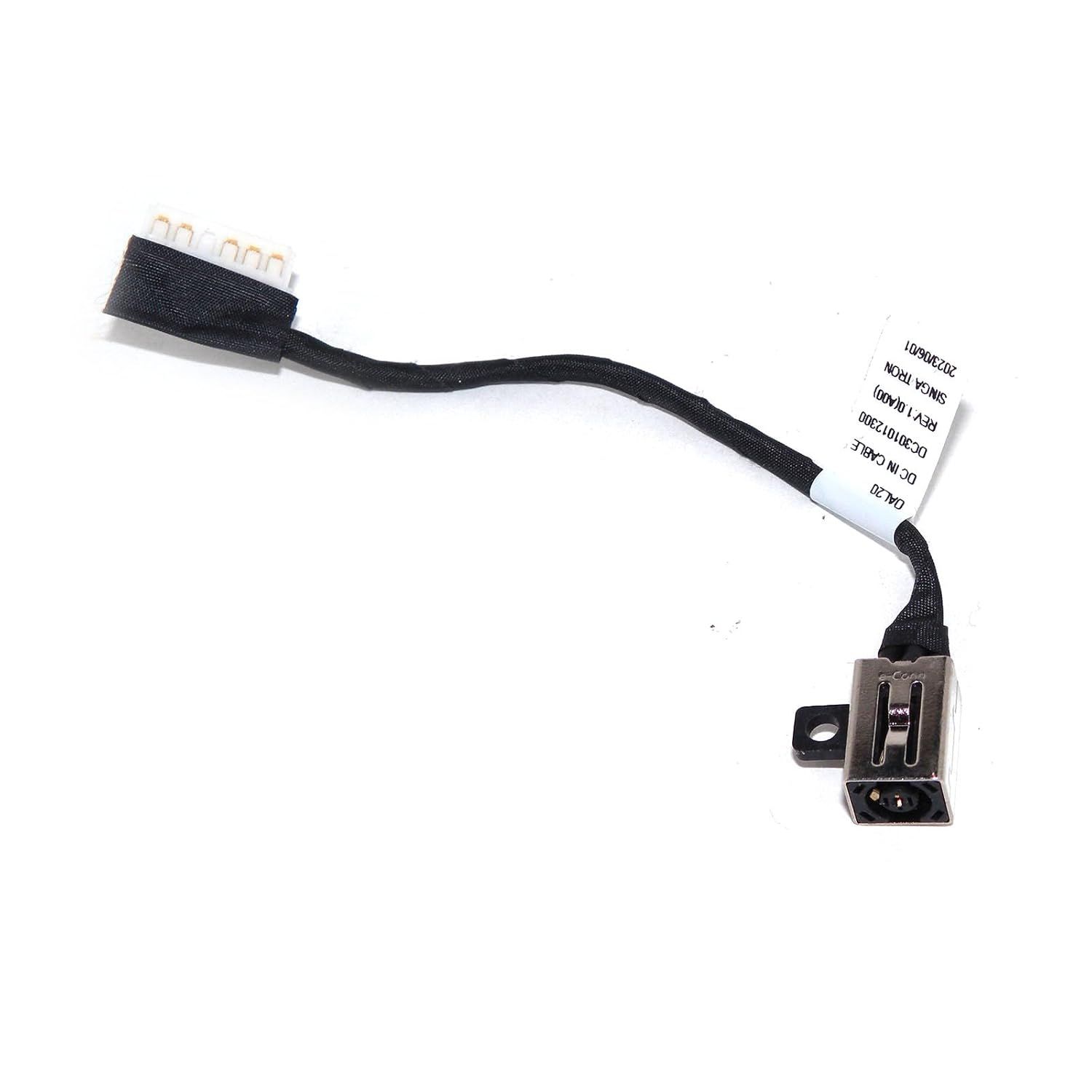 DC Power Jack​ con cable 11cm 6 pines W para Vostro 3490 3580 3590 Series 228R6 , 0228R6 , DC301011R00 , DC301012300