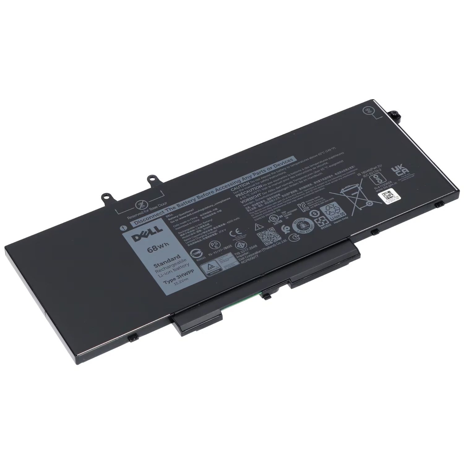 Bateria Original Dell Latitude 5401 5501 15.2V 4250mAh 68Wh 3YNXM  , JG75F , 3PCVM , 03PCVM