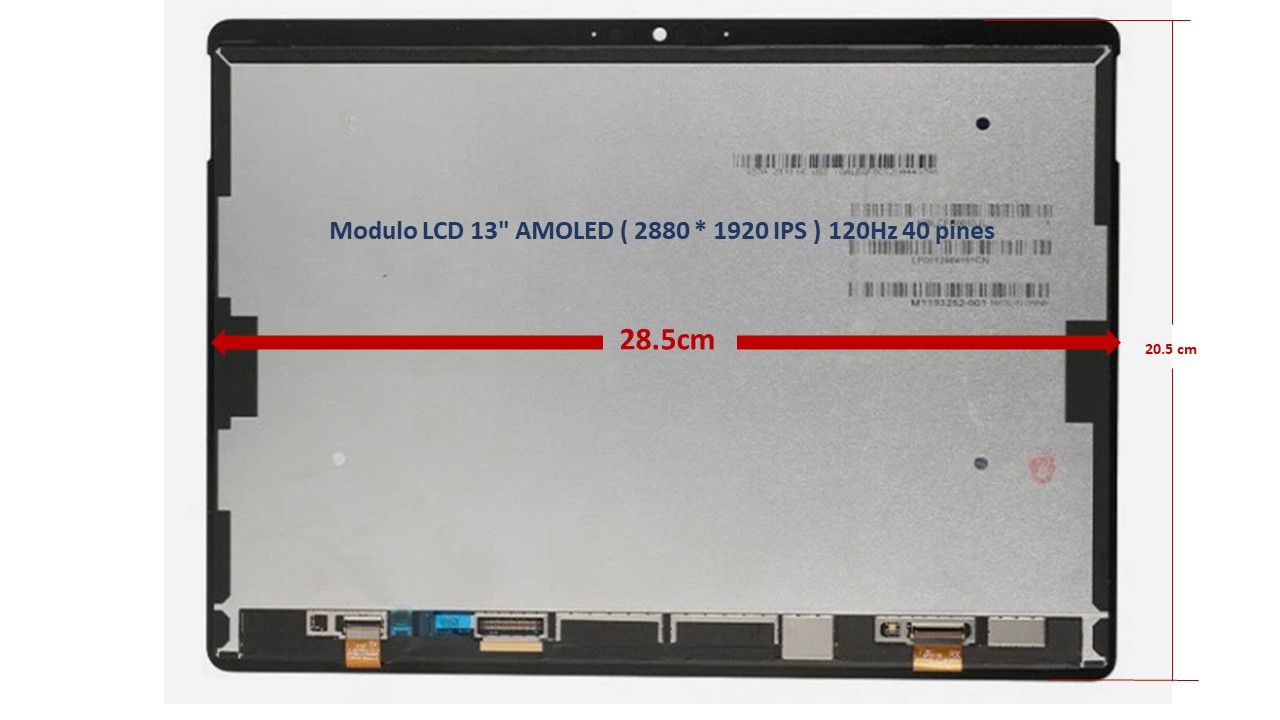 Modulo LCD 13" AMOLED ( 2880 * 1920 IPS ) 120Hz  Microsoft Surface Pro 8 1982 1983 2021  M1193252-001 , M1193252-003 , MLCDMSP81983