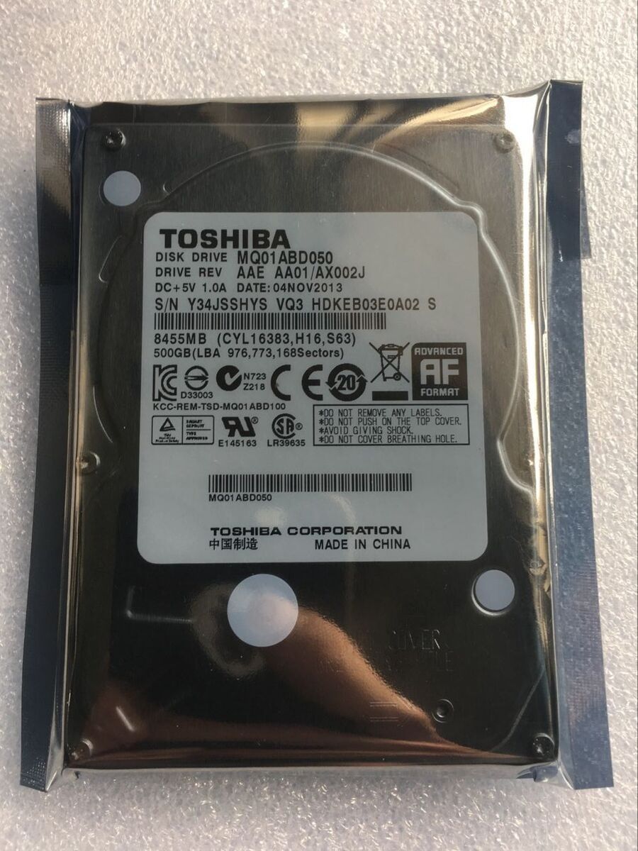 Unidad de disco duro interno Toshiba 500GB Satra 2.5 Unidad de disco duro interno Toshiba 500GB Satra 2.5" 5400RPM MQ01ABD050