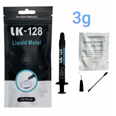 Pasta termica de metal liquido 128w/mk 3g  LK-128