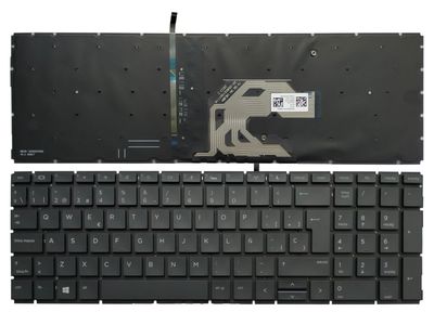 Teclado Español Black ( Retroiluminado ) para  HP ProBook 450 G6 455 G6 450 G7 455 G7 455R G7 Series L45090-001 , L45091-001 , L45090-071 , L45091-071
