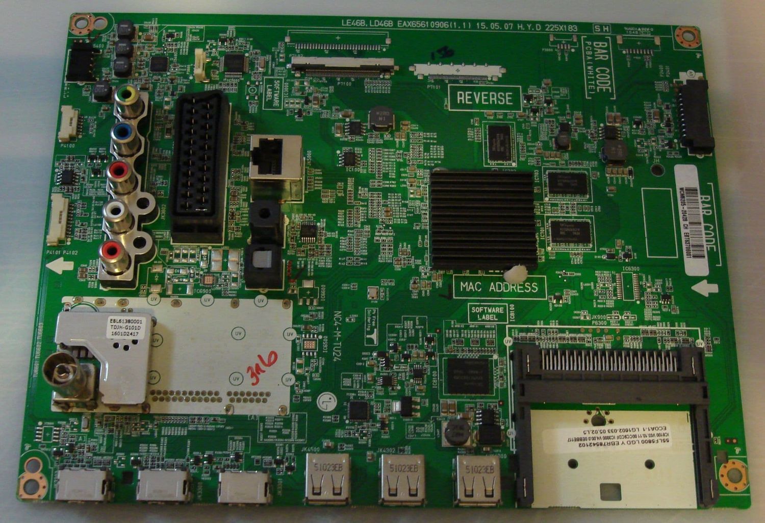 PCB Main ( Placa Principal ) TV LG  LE46B , EAX65610906 (1.1)