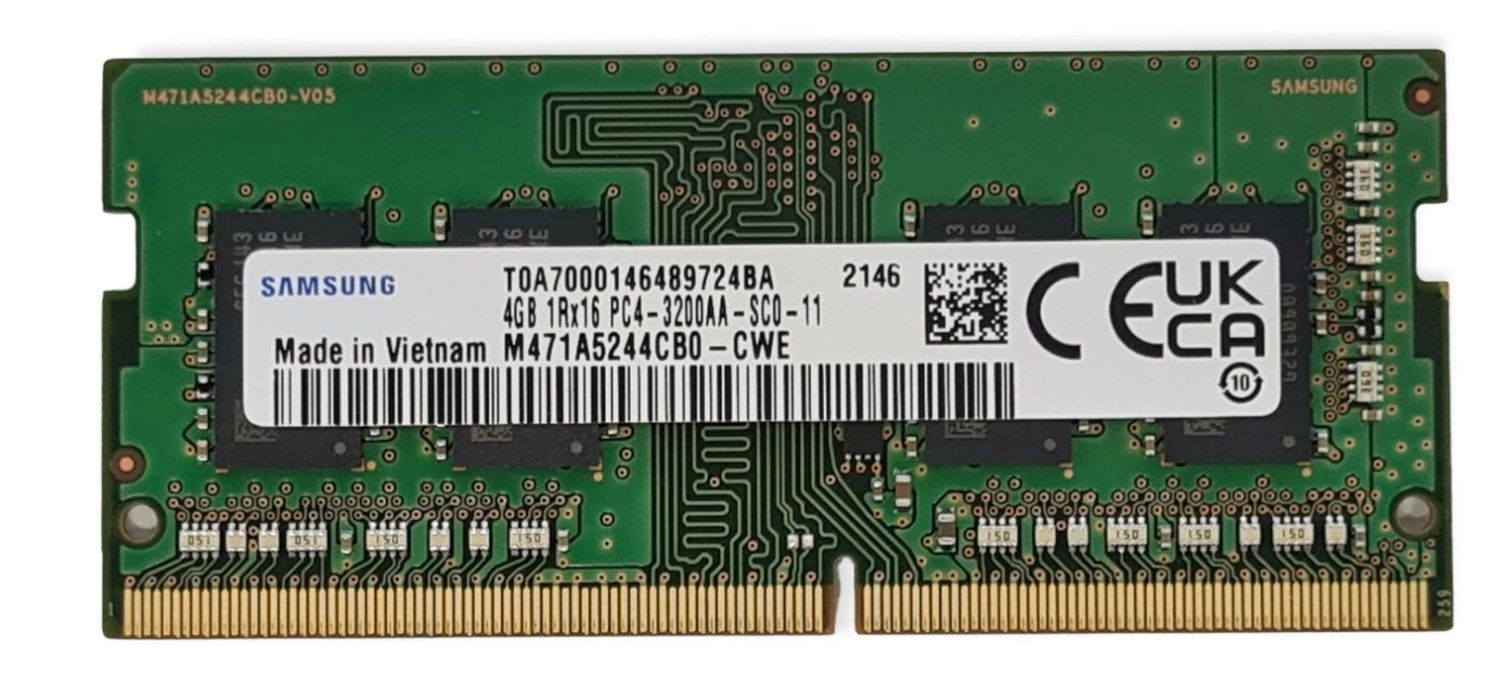 Memoria RAM Samsung DDR4 4GB 1RX16 PC4-3200AA M471A5244CB0 , M471A5244CB0-CWE ,  L19836-001