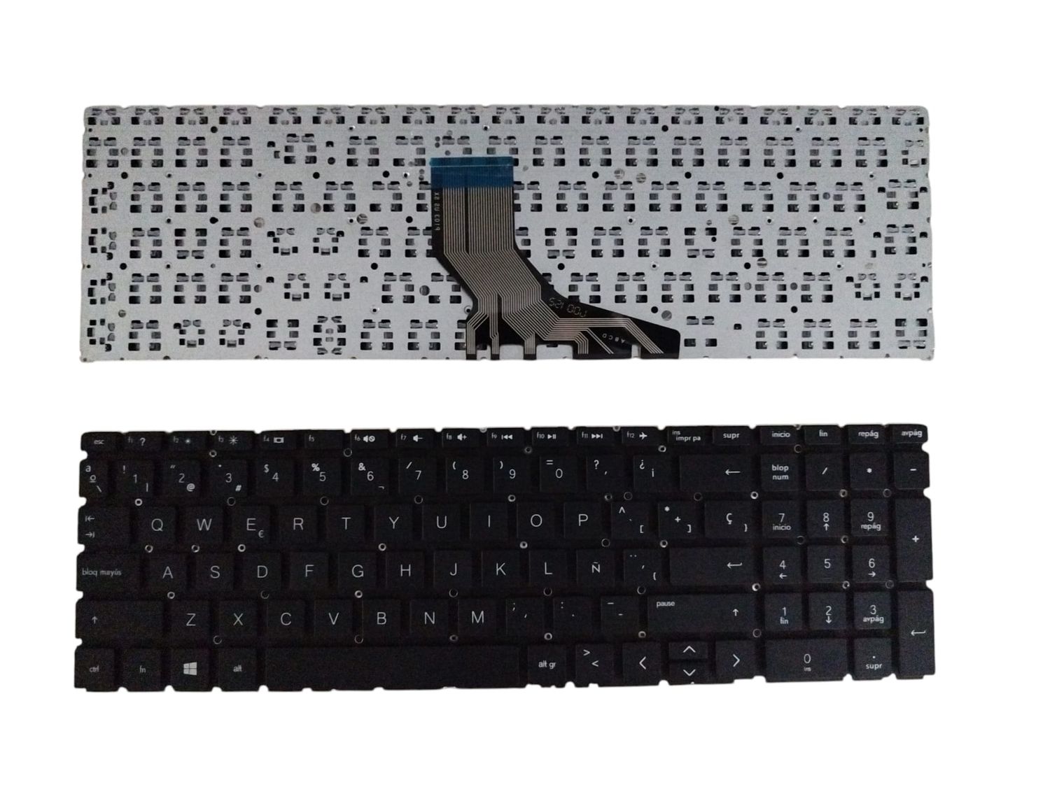 Teclado Español Negro HP 15-DA 15-DB 250 G7 255 G7 15-CX 15-DK 15-CN 15-CR 15-CS NSK-XN5BC , 9Z.NEZBC.501 , PK1329I1D00 , L20387-001 , L20386-001