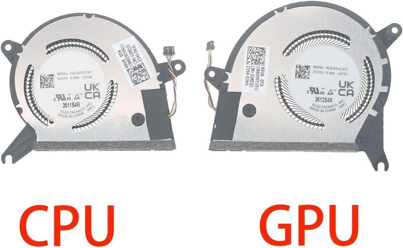 Ventilador CPU & GPU Asus Zenbook S 13 OLED UX5304 UX5304VA UX5304VA1355-0DAIXBJX20 , 13N1-GUM0201 , 13N1-GUM0101