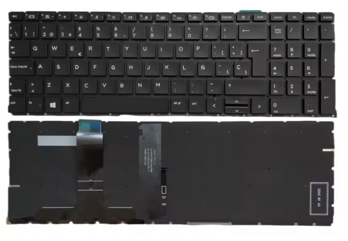 Teclado Español Black para HP ProBook 455 450 G8 G9 655 G8 G9 M21740-001 ,  M21742-001 , M21741-001
