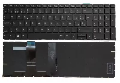 Teclado Español Black para HP ProBook 455 450 G8 G9 655 G8 G9 M21740-001 ,  M21742-001 , M21741-001