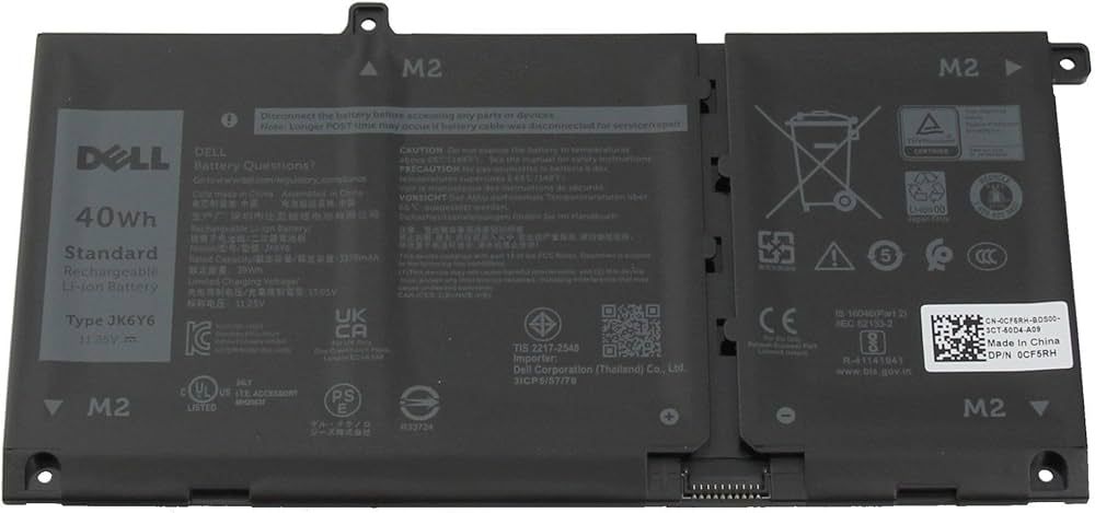 Bateria Original Original Dell Latitude 3410 3510 Series 11.25V 3550mAh 40Whr CPL-C5KG6 , C5KG6 , 0C5KG6 , K3N6W , JK6Y6 , CF5RH ,