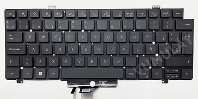 Teclado Español Black ( Retroiluminado ) Dell Pro 13 Plus PB13250 82C2D , 5715328191754