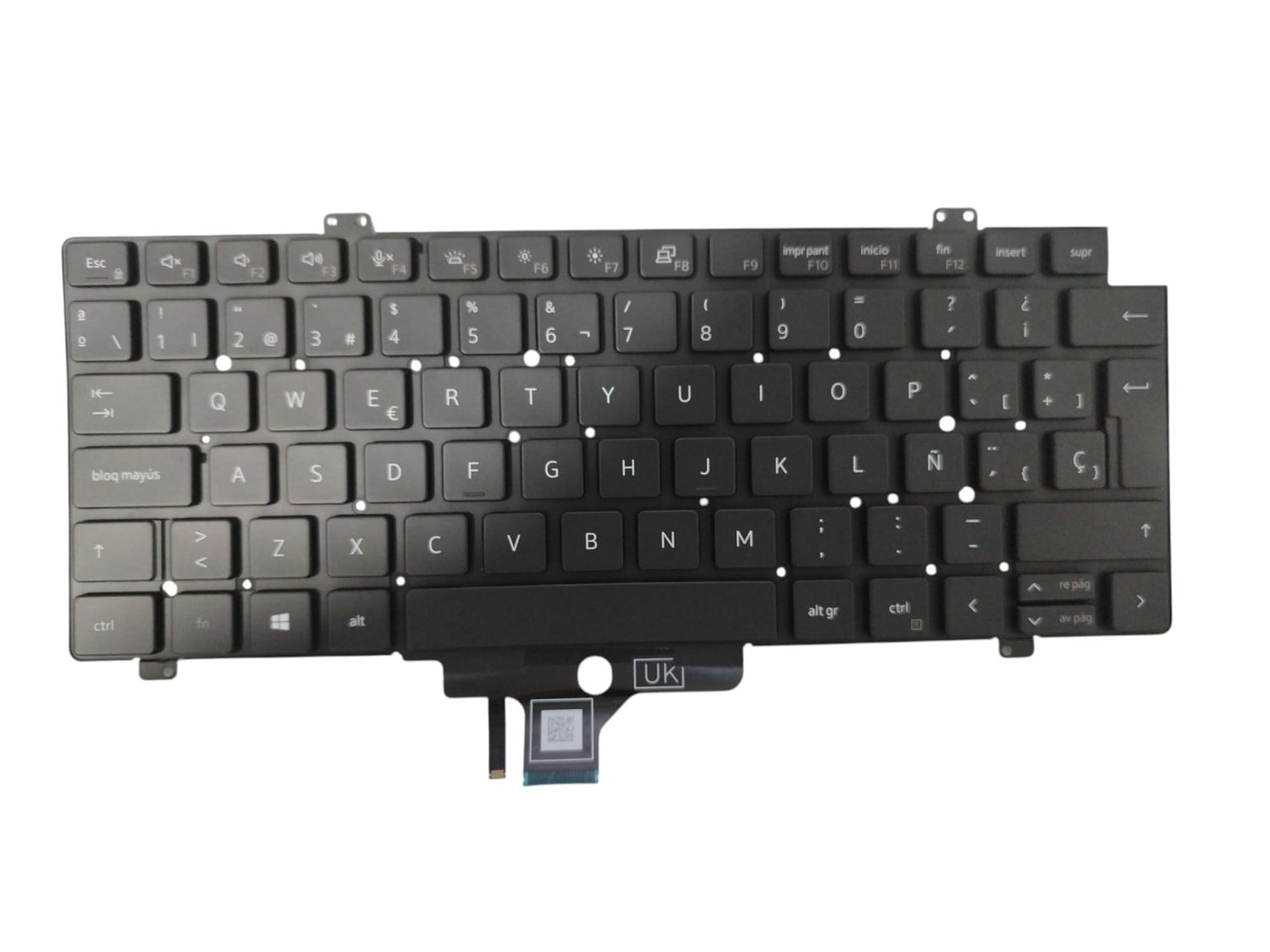 Teclado Español Black ( Retroiluminado ) Dell Latitude 7420, 7430, 7521, 7520, 7240, 7530, 5420, 5421, 5430, 5431 , 0PC0J4 , 0FJ5TV  , 0K4WGN
