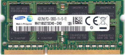 Memoria RAM Samsung DDR3 4GB 2Rx8 PC3 12800S 1600MHz M471B5273CH0-CK0