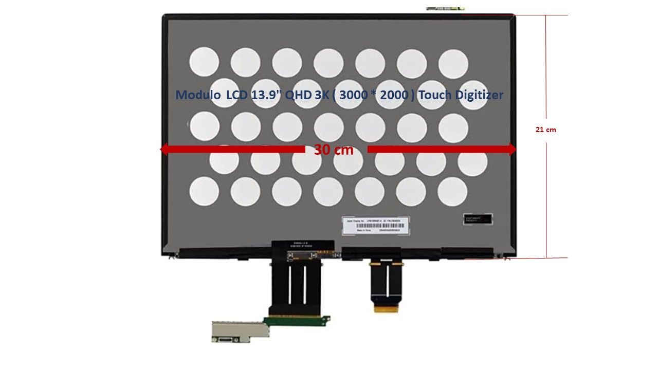 Modulo LCD 13.9 Modulo LCD 13.9" QHD 3K ( 3000 * 2000 ) Touch Digitizer Huawei MateBook X Pro 2021 MACH-W19 MACH-W29 MACHD-WFH9 MACHD-WFE9 LPM139M422