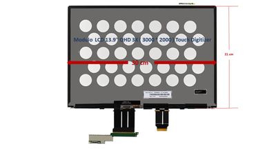 Modulo  LCD 13.9" QHD 3K ( 3000 * 2000 ) Touch Digitizer Huawei MateBook X Pro 2021 MACH-W19 MACH-W29 MACHD-WFH9 MACHD-WFE9 LPM139M422