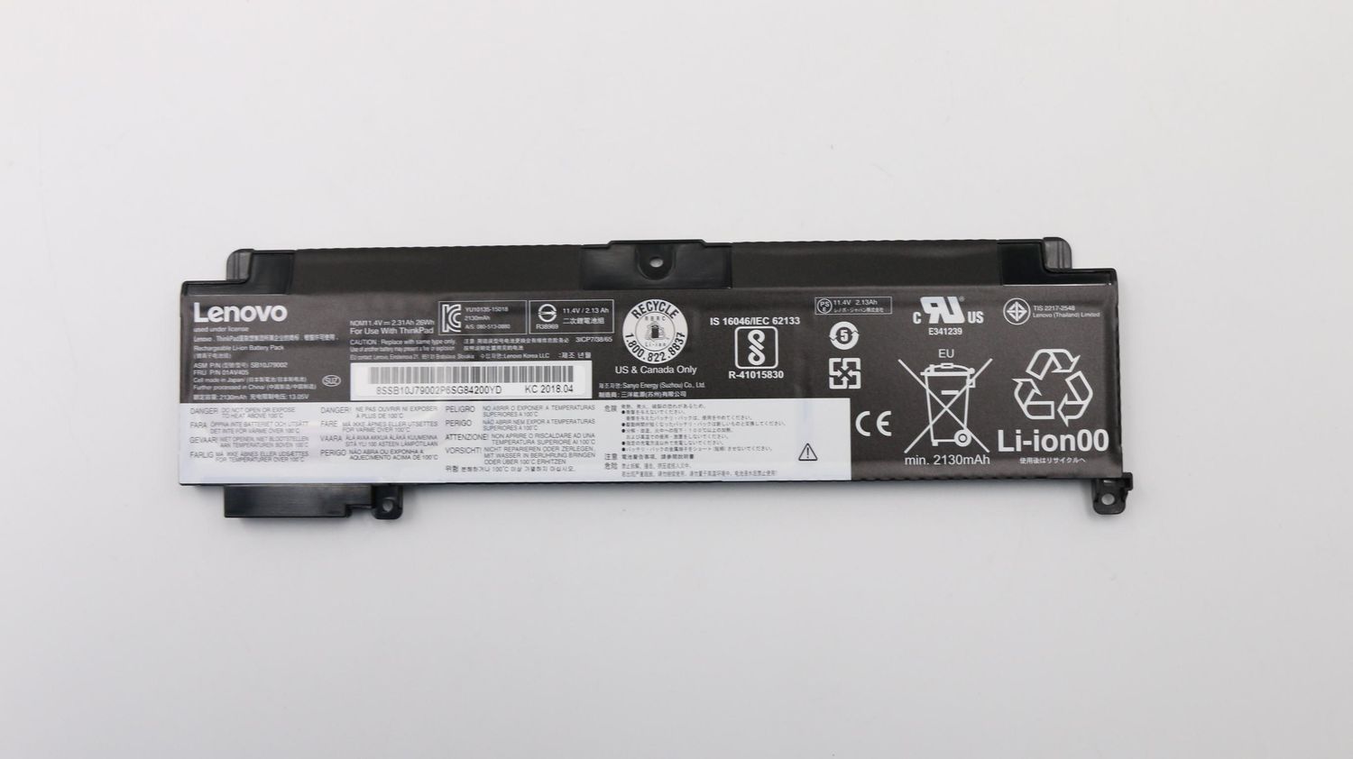 Bateria Orginal Lenovo ThinkPad T460S T470S Series 11.4V 2065mAh 24Wh 01AV405 , 01AV406 , 01AV408