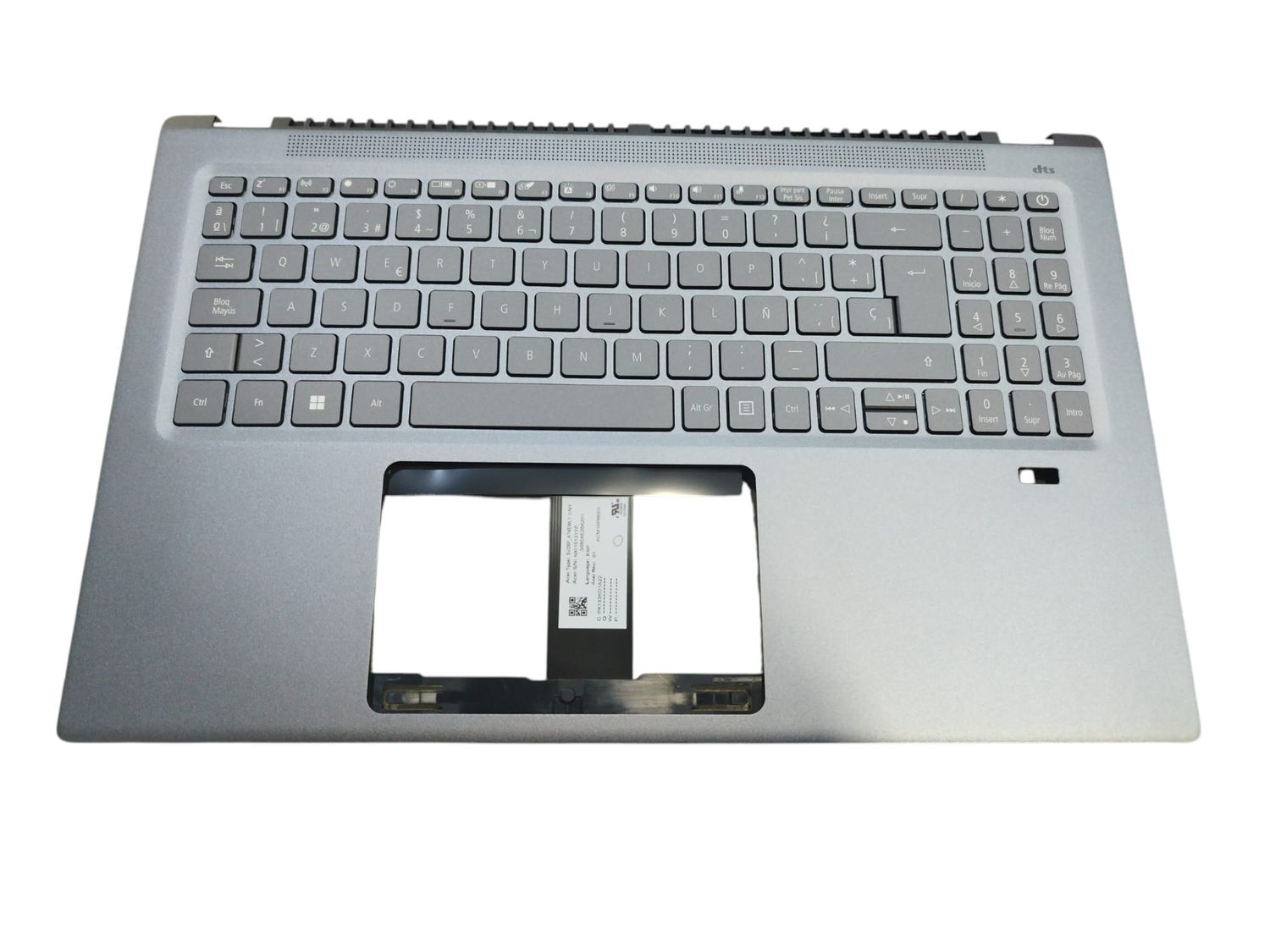 Cover Upper ( Cubierta Superior ) Gray + Teclado Español Acer Swift 3 SF316-51 6B.ABDN2.023 Cover Upper ( Cubierta Superior ) Gray + Teclado Español Acer Swift 3 SF316-51 6B.ABDN2.023