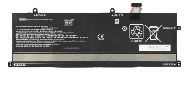 Bateria HP Pavilion Plus 16-AB1000 Series 7.72V 8368mAh 68Wh WE04XL , N39857-005 , TPN-DB1Q Bateria HP Pavilion Plus 16-AB1000 Series 7.72V 8368mAh 68Wh WE04XL , N39857-005 , TPN-DB1Q