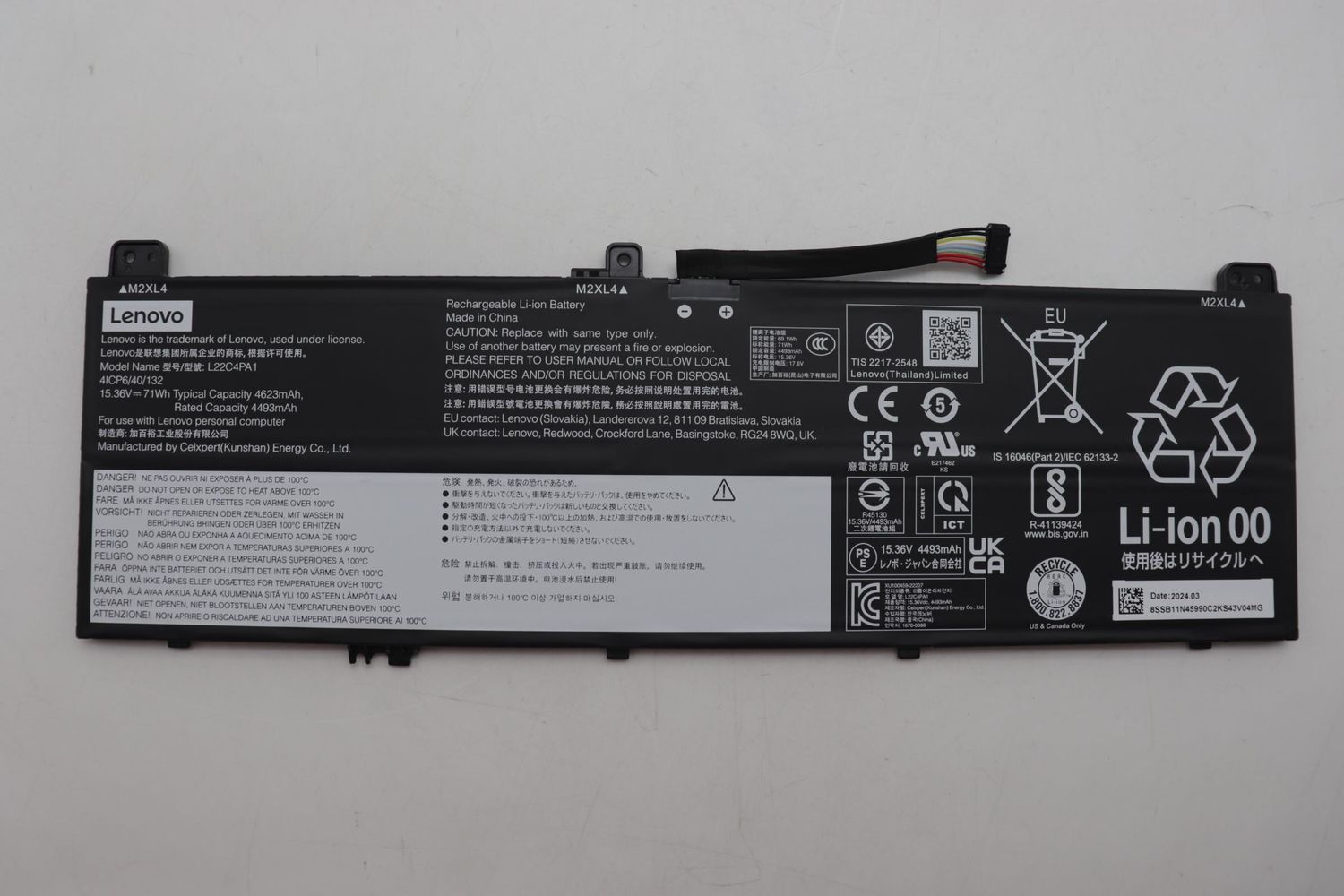 Bateria Original Lenovo Yoga 7 2 en 1 14IML9 - Tipo 83DJ L22M4PA1 , 5B11N46035 , 5B11N45982 , 5B11N45944 Bateria Original Lenovo Yoga 7 2 en 1 14IML9 - Tipo 83DJ L22M4PA1 , 5B11N46035 , 5B11N45982 , 5B11N45944