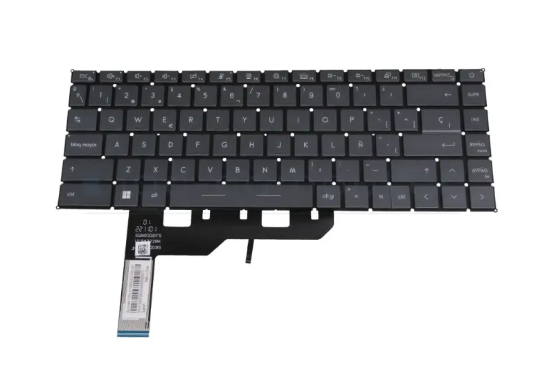 Teclado Español Black ( Retroiluminado ) MSI Modern 15 A11SB A11SBL A11SBU MS-1552 Series TMSIM15A111552 Teclado Español Black ( Retroiluminado ) MSI Modern 15 A11SB A11SBL A11SBU MS-1552 Series TMSIM15A111552