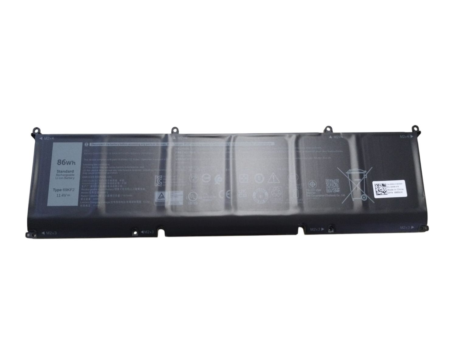 Bateria Original Dell Inspiron Dell XPS 15 9520 11.4V 7167mAh 86Wh , P91F , 69KF2 , 069KF2 , M59JH , CPL-M59JH , 70N2F , SKU.1-BAT0469 Bateria Original Dell Inspiron Dell XPS 15 9520 11.4V 7167mAh 86Wh , P91F , 69KF2 , 069KF2 , M59JH , CPL-M59JH , 70N2F , SKU.1-BAT0469