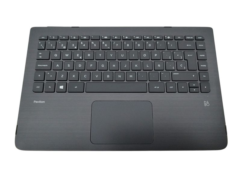 Cover Upper ( Cubierta Superior ) Black + Teclado Español + TouchPad HP Pavilion x360 13-S Series  809829-071 , 810914-071 , 797212-071