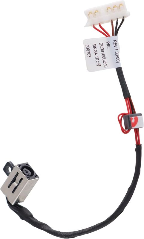 DC Power Jack​ con cable 11.6cm 6 pines Dell Vostro 14-3000 15-3000 Series DC30100UD00 , 0KD4T9 , 030C53 , DC30100UH00