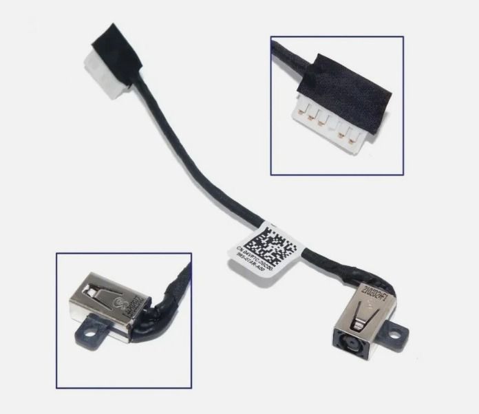 DC Power Jack​ con cable 9.5cm 6 pines Dell Inspiron 3505 3501 3405 3502 3593 Vostro 3500 3501 3510 3425 DC301015Q00 , DC301015T00 , 4VP7C , 04VP7C