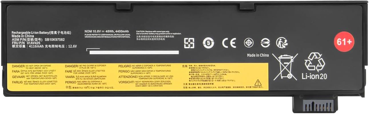Bateria Original Lenovo ThinkPad 10.8V 4400mAh 48Wh 01AV422 , 01AV490 , 01AV424 , 01AV452 , 4X50M08810 Bateria Original Lenovo ThinkPad 10.8V 4400mAh 48Wh 01AV422 , 01AV490 , 01AV424 , 01AV452 , 4X50M08810