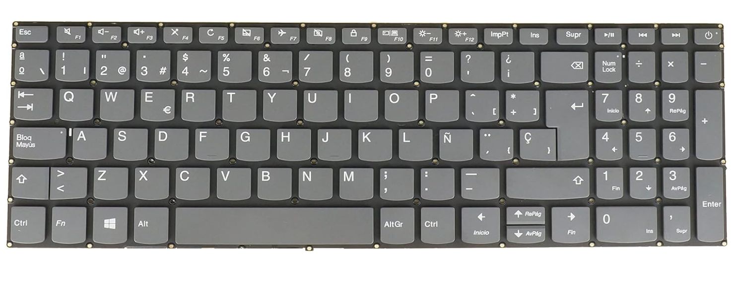 Teclado Español Gray ( Retroiluminado ) Lenovo IdeaPad 330-15IKB 320-17IKB Series 5CB0R16661 , SN20M63041 , V161420AK1 , 5CB0N96198 Teclado Español Gray ( Retroiluminado ) Lenovo IdeaPad 330-15IKB 320-17IKB Series 5CB0R16661 , SN20M63041 , V161420AK1 , 5CB0N96198
