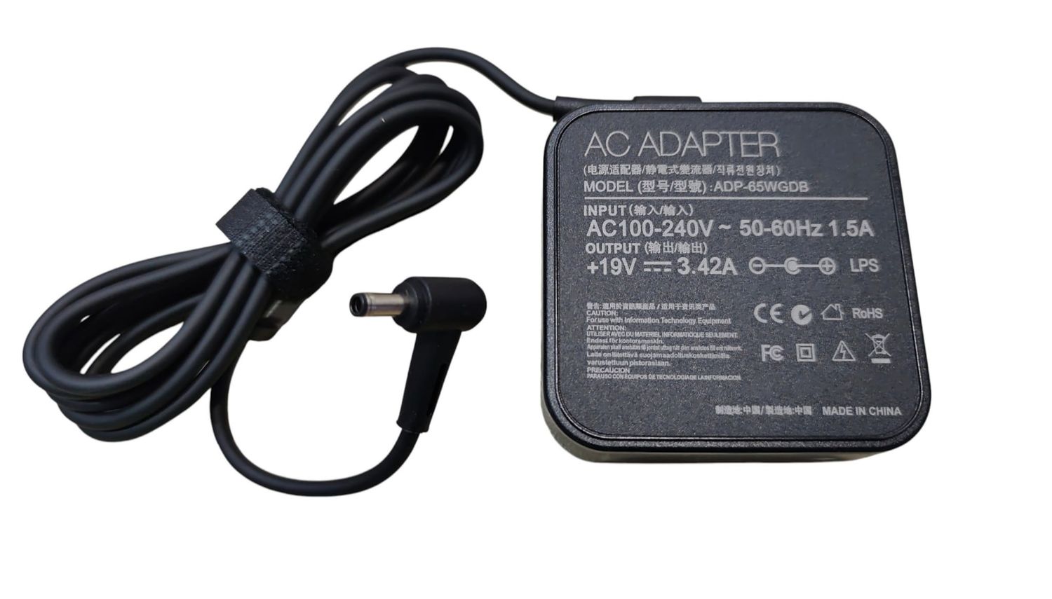 Cargador Asus 19V 3.42A 65W 4.5mm * 3.0mm ADP-65GD D ,   ADP-65WGDB , PA-1650-78 , 0A001-00895000 , 0A001-00449400