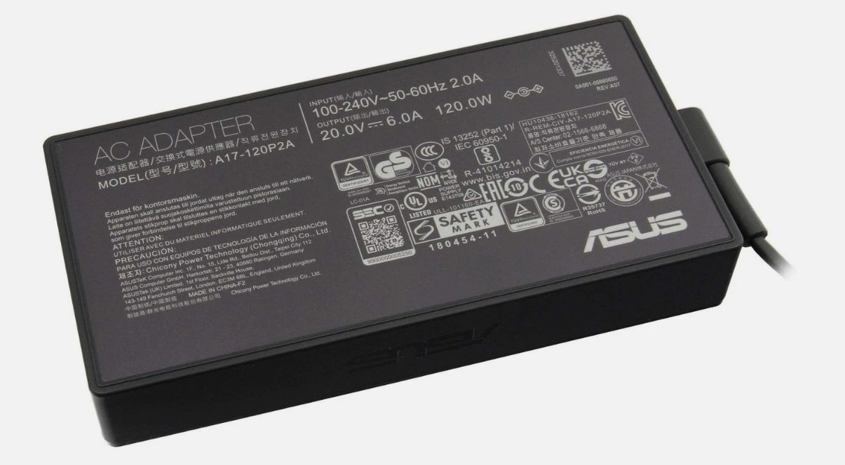 Cargador Original Asus All in One V400 Series 20V 6A 120W 4.5mm * 3.0mm  0A001-00860800 ,  A17-120P2A  , 0A001-00860300 , 0A001-00860100