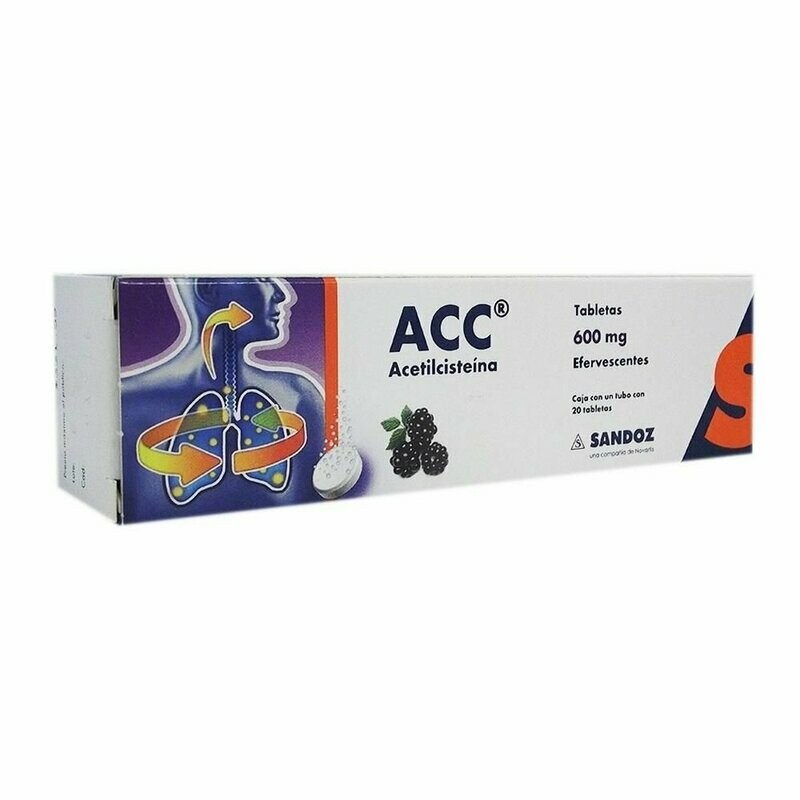 Acc 600mg oral 20 tabletas Acc 600mg oral 20 tabletas