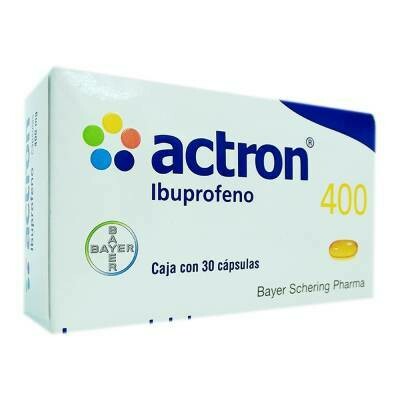 Actron 400mg oral 30 Cápsulas Actron 400mg oral 30 Cápsulas