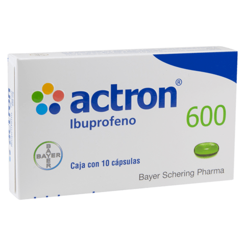 Actron 600mg oral 10 cápsulas Actron 600mg oral 10 cápsulas
