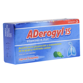 ADerogyl15 Solución Oral 1 Ampolleta 3mL
