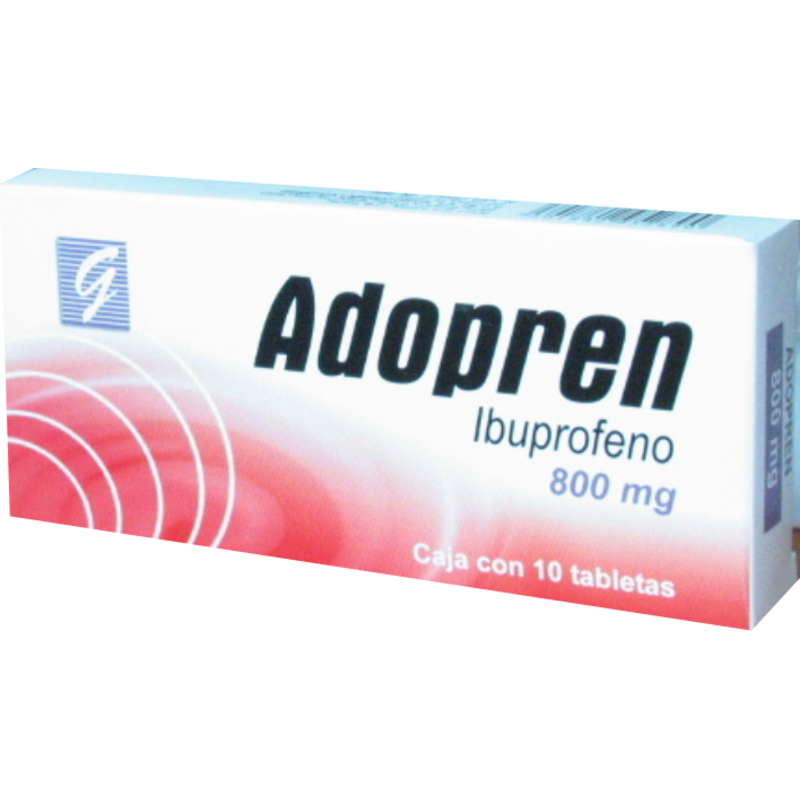 Adopren Oral 800mg 10 Tabletas