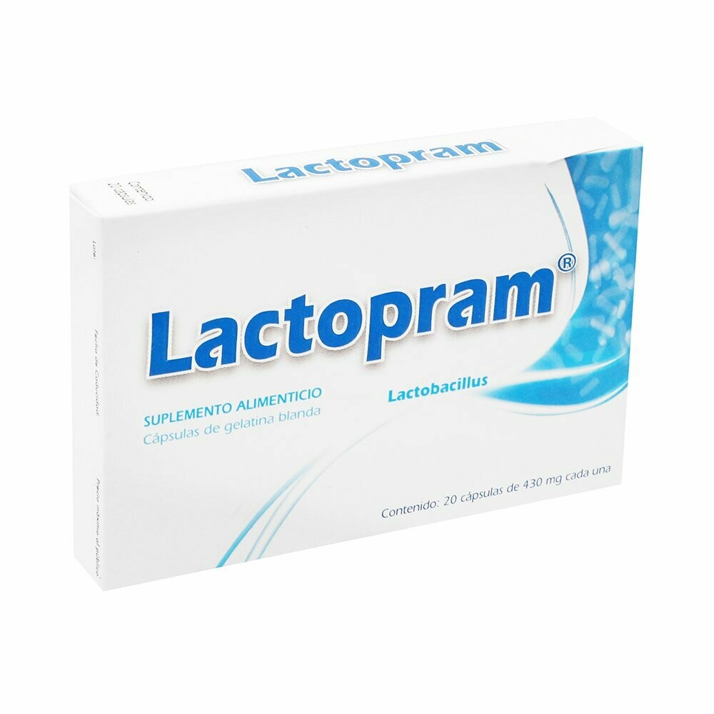 Lactopram oral 20 Cápsulas