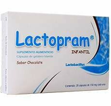 Lactopram Infantil Oral 20 Cápsulas Sabor Chocolate