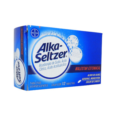 Alka-Seltzer Oral 12 tabletas efervescentes